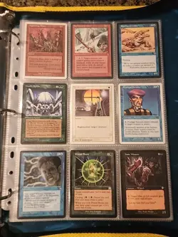 Vintage Magic The Gathering Binder Collection Card Lot MTG 1993-2003 - Image 1