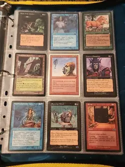 Vintage Magic The Gathering Binder Collection Card Lot MTG 1993-2003 - Image 3