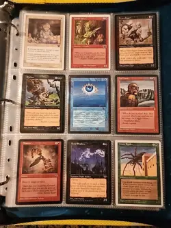 Vintage Magic The Gathering Binder Collection Card Lot MTG 1993-2003 Rares - Image 1