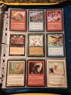 Vintage Magic The Gathering Binder Collection Card Lot MTG 1993-2003 Rares - Image 3