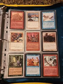 Vintage Magic The Gathering Binder Collection Card Lot MTG 1993-2003 Rares - Image 4