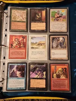 Vintage Magic The Gathering Binder Collection Card Lot MTG 1993-2003 Rares - Image 1