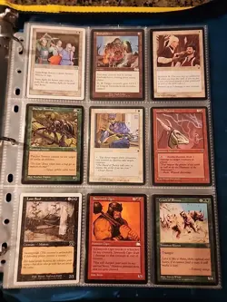 Vintage Magic The Gathering Binder Collection Card Lot MTG 1993-2003 Rares - Image 3