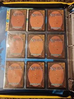 Vintage Magic The Gathering Binder Collection Card Lot MTG 1993-2003 Rares - Image 2
