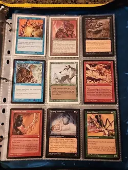 Vintage Magic The Gathering Binder Collection Card Lot MTG 1993-2003 Rares - Image 3