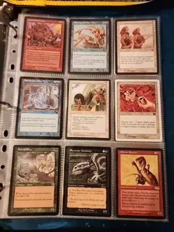 Vintage Magic The Gathering Binder Collection Card Lot MTG 1993-2003 Rares - Image 5