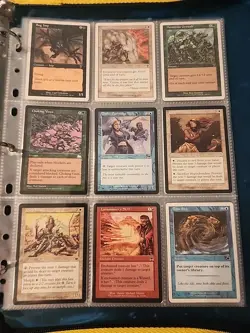 Vintage Magic The Gathering Binder Collection Card Lot MTG 1993-2003 - Image 5