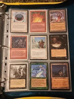 Vintage Magic The Gathering Binder Collection Card Lot MTG 1993-2003 - Image 1