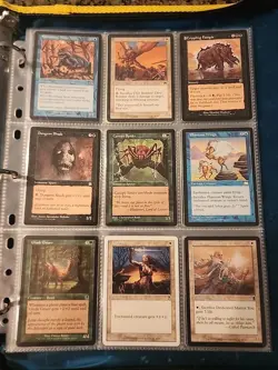 Vintage Magic The Gathering Binder Collection Card Lot MTG 1993-2003 - Image 3