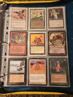 Vintage Magic The Gathering Binder Collection Card Lot MTG 1993-2003 - Image 1