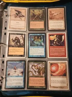 Vintage Magic The Gathering Binder Collection Card Lot MTG 1993-2003 - Image 3