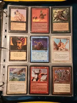 Vintage Magic The Gathering Binder Collection Card Lot MTG 1993-2003 Rares - Image 1
