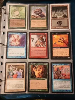 Vintage Magic The Gathering Binder Collection Card Lot MTG 1993-2003 Rares - Image 3