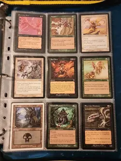 Vintage Magic The Gathering Binder Collection Card Lot MTG 1993-2003 Rares - Image 4