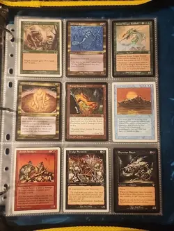 Vintage Magic The Gathering Binder Collection Card Lot MTG 1993-2003 Rares - Image 1