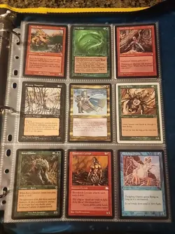 Vintage Magic The Gathering Binder Collection Card Lot MTG 1993-2003 Rares - Image 3
