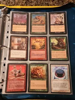 Vintage Magic The Gathering Binder Collection Card Lot MTG 1993-2003 Rares - Image 3