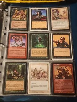 Vintage Magic The Gathering Binder Collection Card Lot MTG 1993-2003 Rares - Image 4