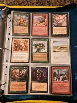Vintage Magic The Gathering Binder Collection Card Lot MTG 1993-2003 Rares - Image 1