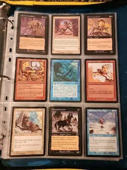 Vintage Magic The Gathering Binder Collection Card Lot MTG 1993-2003 Rares - Image 4