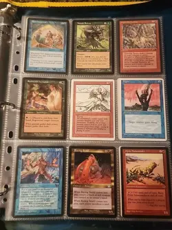 Vintage Magic The Gathering Binder Collection Card Lot MTG 1993-2003 Rares - Image 3