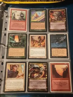 Vintage Magic The Gathering Binder Collection Card Lot MTG 1993-2003 Rares - Image 4