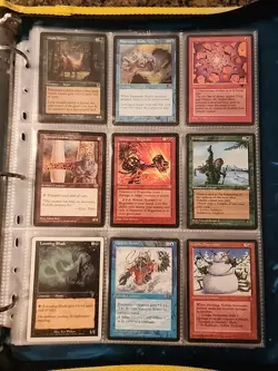 Vintage Magic The Gathering Binder Collection Card Lot MTG 1993-2003 Rares - Image 1
