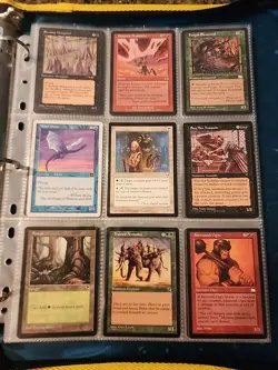 Vintage Magic The Gathering Binder Collection Card Lot MTG 1993-2003 Rares - Image 3