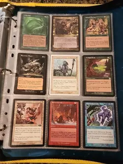 Vintage Magic The Gathering Binder Collection Card Lot MTG 1993-2003 Rares - Image 4