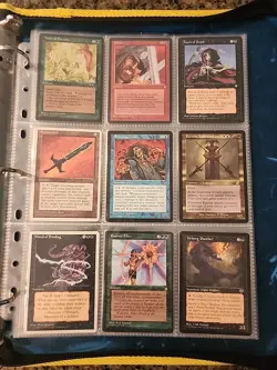 Vintage Magic The Gathering Binder Collection Card Lot MTG 1993-2003 - Image 1