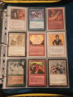 Vintage Magic The Gathering Binder Collection Card Lot MTG 1993-2003 - Image 1