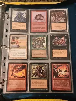 Vintage Magic The Gathering Binder Collection Card Lot MTG 1993-2003 - Image 3
