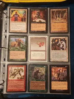 Vintage Magic The Gathering Binder Collection Card Lot MTG 1993-2003 Rares - Image 1