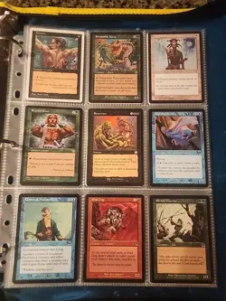 Vintage Magic The Gathering Binder Collection Card Lot MTG 1993-2003 Rares - Image 3