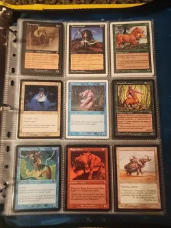 Vintage Magic The Gathering Binder Collection Card Lot MTG 1993-2003 Rares - Image 4