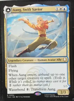 Aang, Swift Savior 204 TLA Avatar MTG NM pack to Sleeve - Image 1