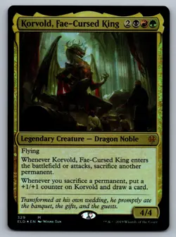 Throne of Eldraine #329 Korvold, Fae-Cursed King - Image 1
