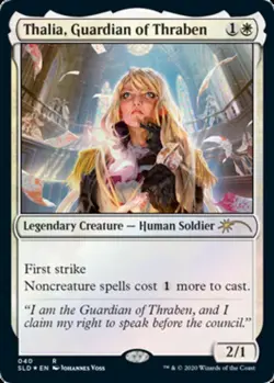 MTG Thalia, Guardian of Thraben (040) - Foil, Secret Lair Drop Series, Lightly P - Image 1