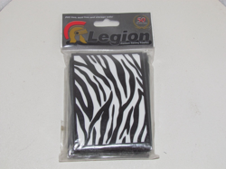 50 LEGION SUPPLIES Zebra Stripes glossy DECK PROTECTORS CARD SLEEVES Pokemon mtg - Image 1