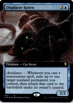 Displacer Kitten Extended Art FOIL NM MTG - Image 1