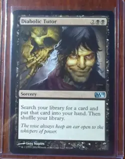MtG Diabolic Tutor Core Set 2011 (M11) LP - Image 1