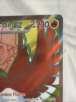 ETHAN’S HO-OH EX 209/182 holo FA Ultra Rare SV: Destined Rivals Pokemon TCG card - Image 3