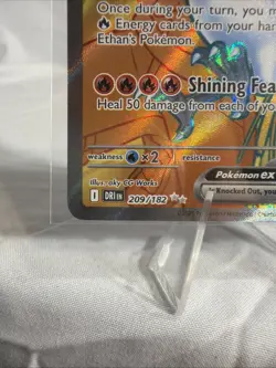 ETHAN’S HO-OH EX 209/182 holo FA Ultra Rare SV: Destined Rivals Pokemon TCG card - Image 5