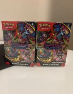 Lot of 2 - Pokemon Mega Evolution Phantasmal Flames Booster Bundle - Image 1