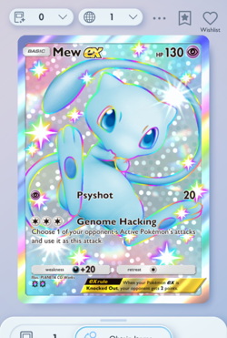 Pokemon TCG POCKET - Mew EX Shiny 2?, Secluded Springs, English - Image 1