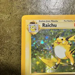 Pokemon TCG Raichu Holo 14/102 Base Set Card LP Condition - Image 5