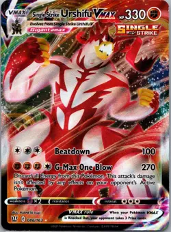 Pokemon TCG Single Strike Urshifu VMAX 86/163 Battle Styles NM - Image 1