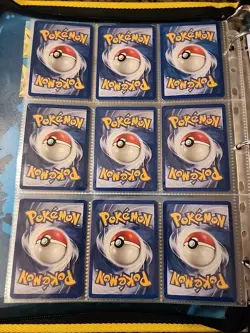 Pokemon Collection Binder Vintage Lot of Cards Holos Rares WoTC 1st Editions EX - Image 2