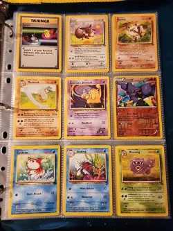 Pokemon Collection Binder Vintage Lot of Cards Holos Rares WoTC 1st Editions Etc - Image 3