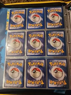 Pokemon Collection Binder Vintage Lot of Cards Holos Rares WoTC 1st Editions Etc - Image 5